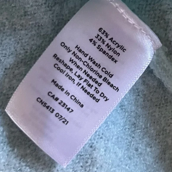 Talbots Light Blue 'Thankful' Sweater XS perfect conditioning worn once - Picture 5 of 7